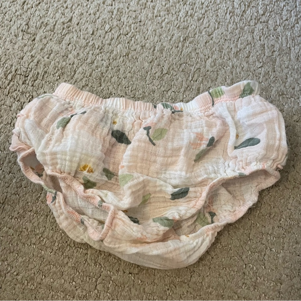 Angel Dear Light Pink Magnolia Print Bloomers 18-24 Months